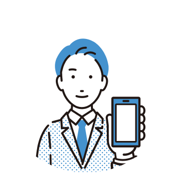 オンライン面談男性アイコン